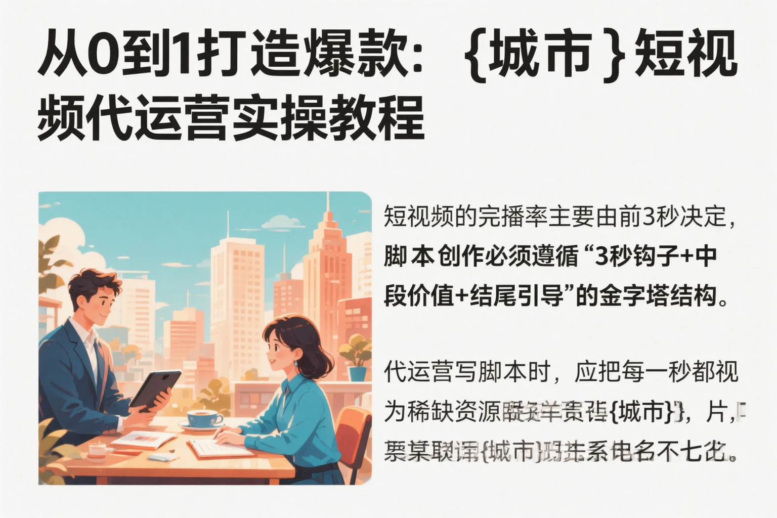 从0到1打造爆款:衡阳短视频代运营实操教程
