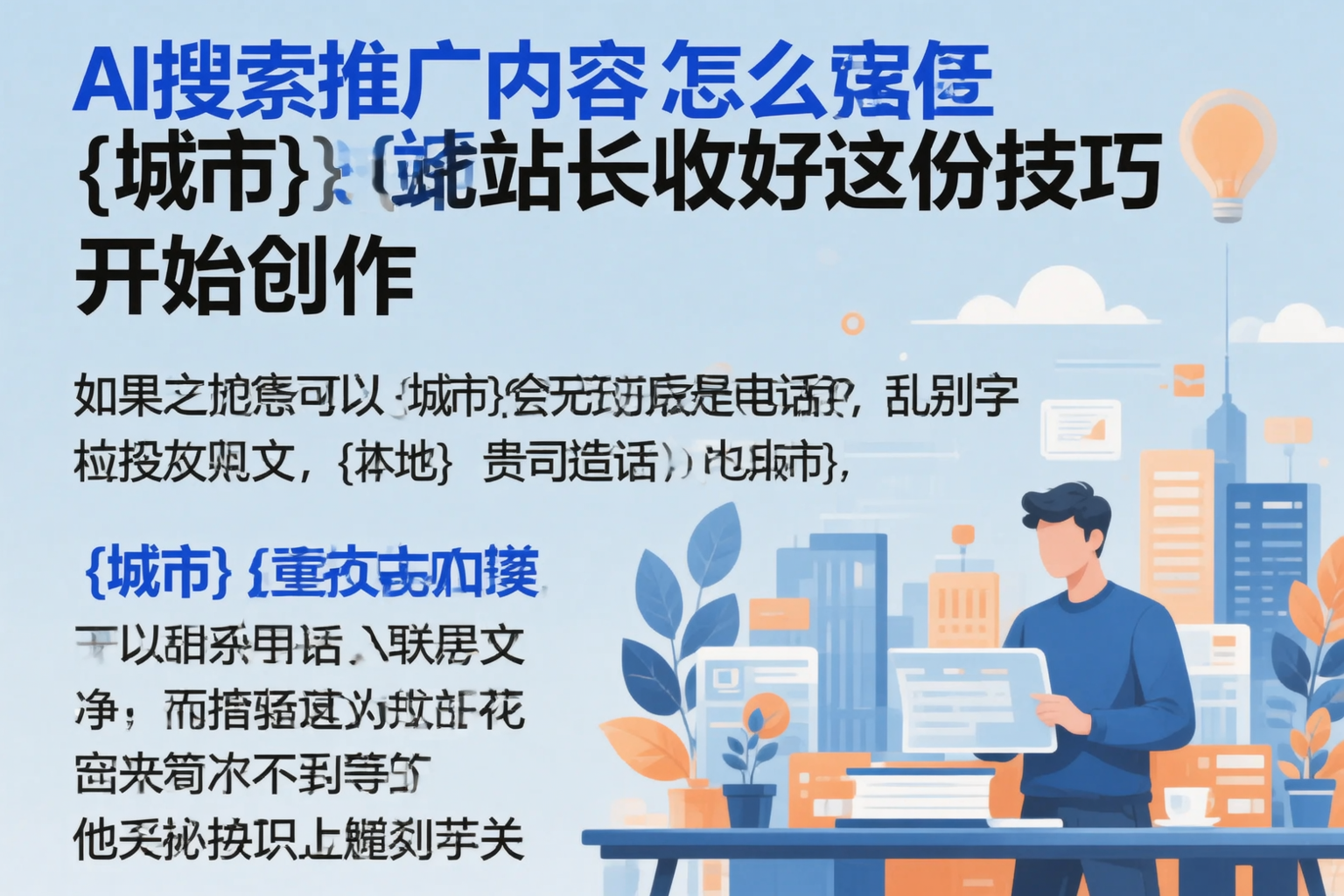 AI搜索推广内容怎么写？衡阳站长收好这份技巧