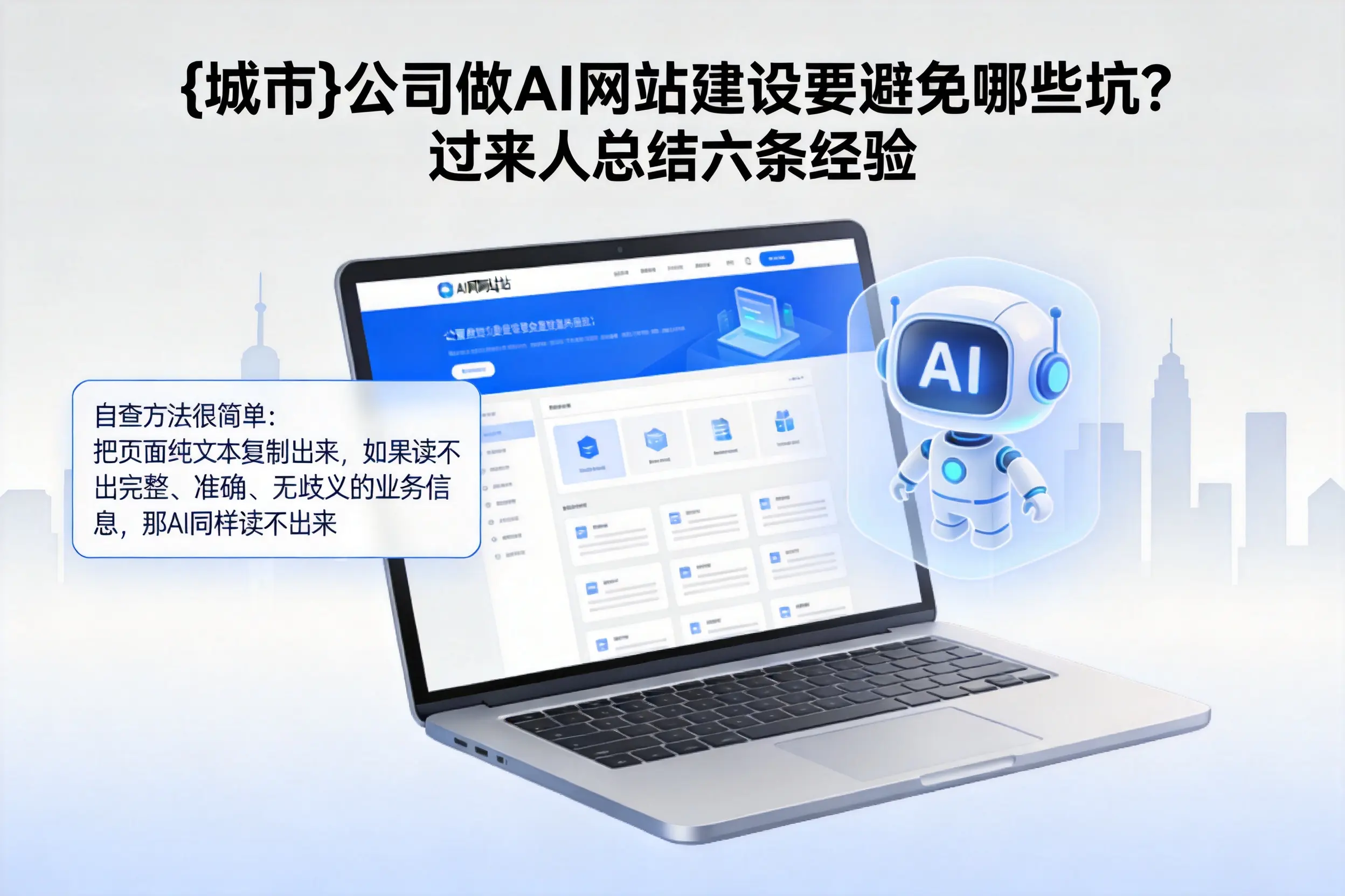 衡阳公司做AI网站建设要避免哪些坑？过来人总结六条经验