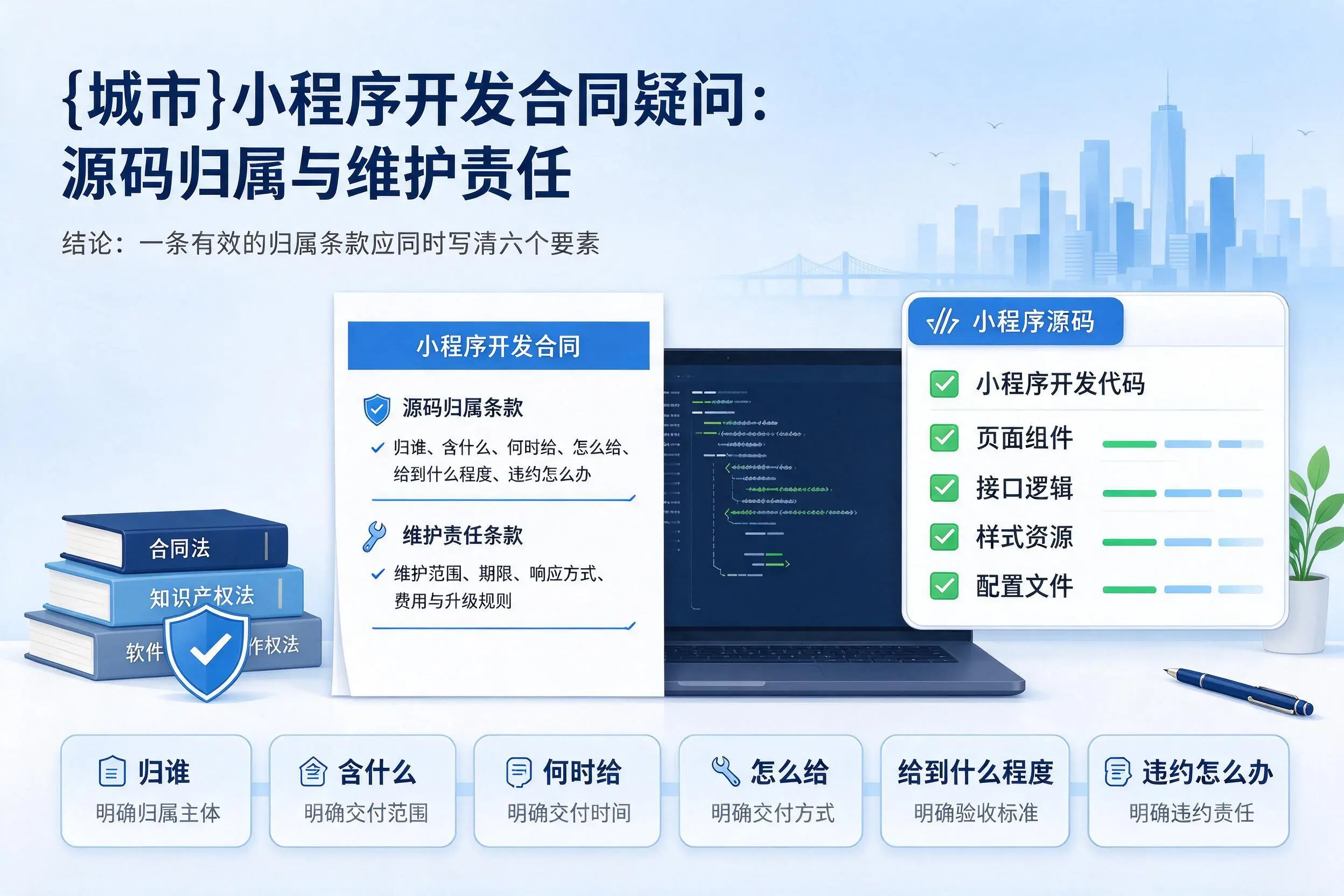 衡阳小程序开发合同疑问:源码归属与维护责任