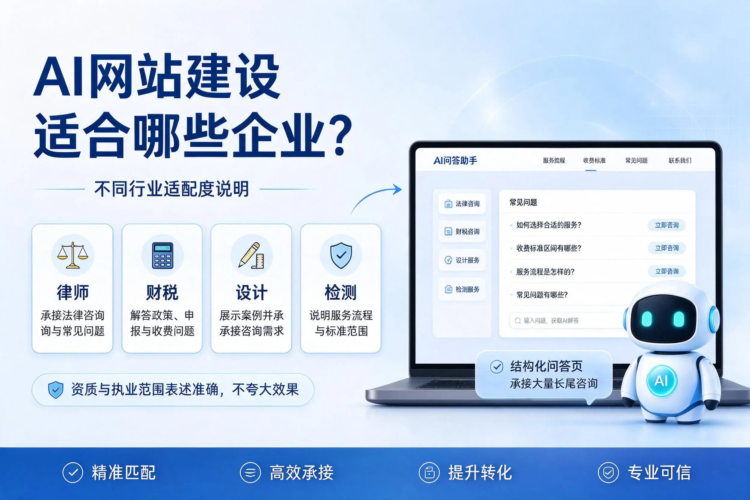 AI网站建设适合哪些企业？衡阳不同行业适配度说明